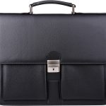 Jack&Chris Mens New PU Leather Attache Briefcase Traditional Messenger Lawyer Bag, MBYX015